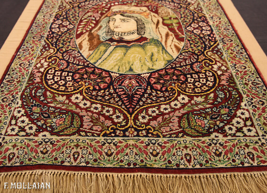 Alfombra Persa Antigua Kerman Ravar n°:65726883